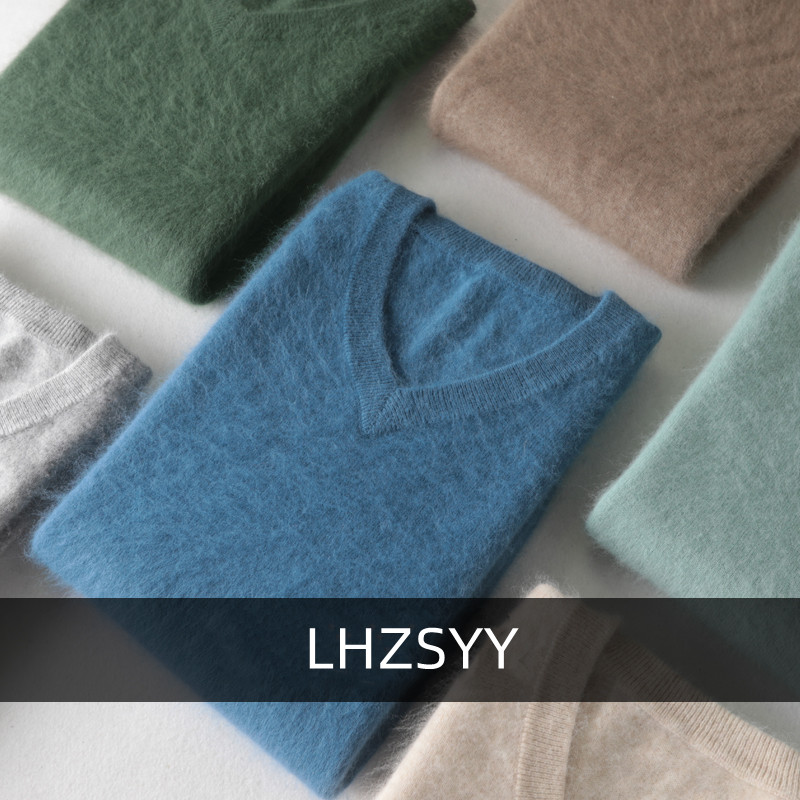 LHZSYY ผู้ชาย 100% Mink Cashme - Knitted Cardigan Men บทวิจารณ์และราคา