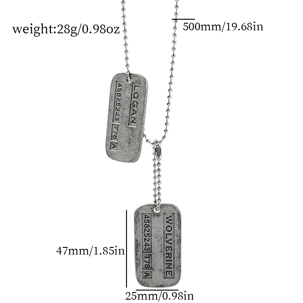 สร้อยคอการ์ดทหาร X-Men Wolveri - Men'S Fashion Necklaces บทวิจารณ์และราคา