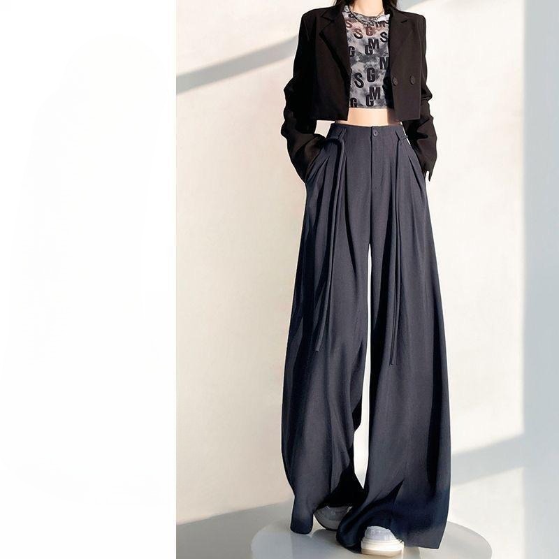 กางเกงขากว้างจีบแบบมีเชือกรูดส - Men'S Fashion Looks 2026 บทวิจารณ์และราคา