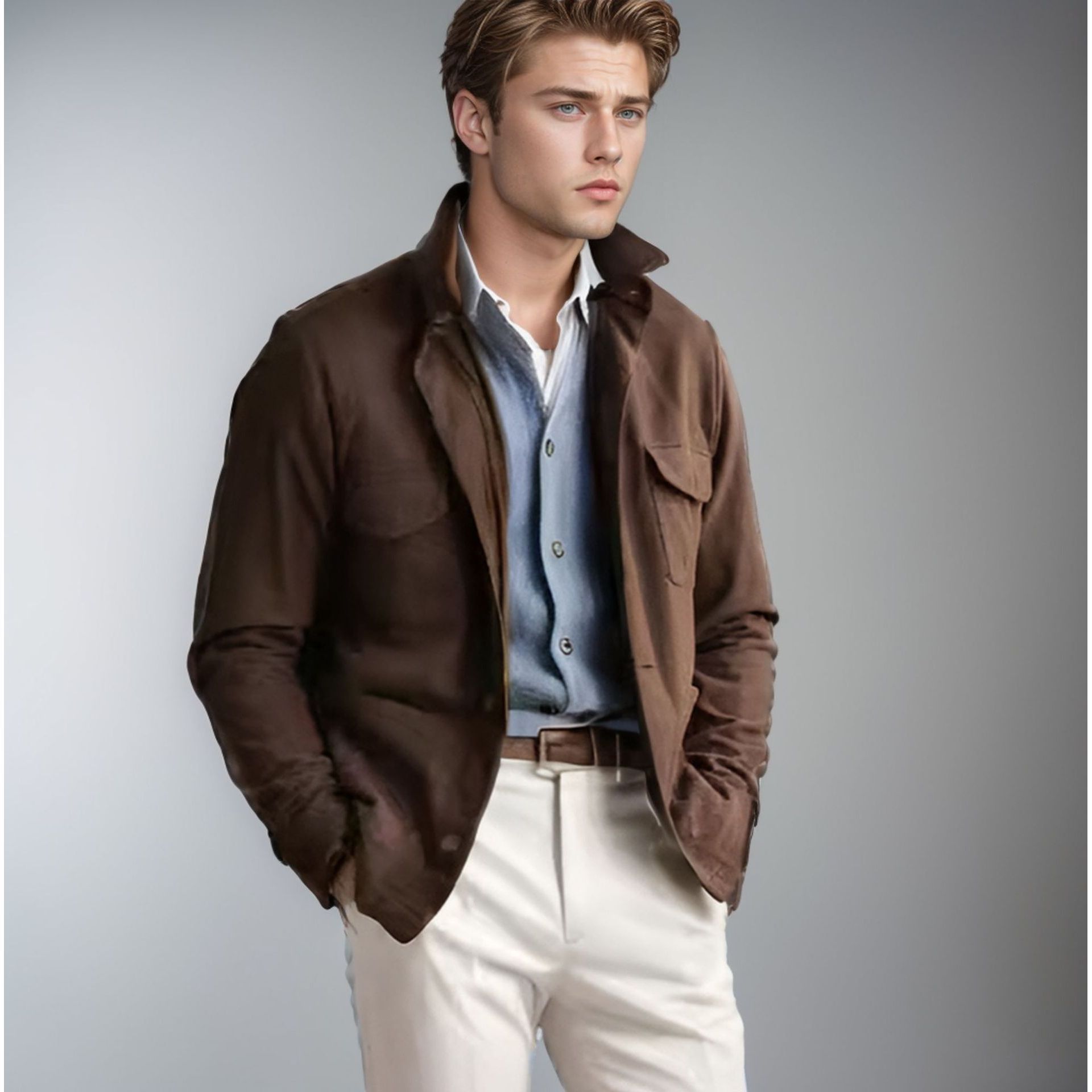 เสื้อแจ็คเก็ตผสมขนสัตว์ ผู้ชาย - Mens Fashion Style Images บทวิจารณ์และราคา
