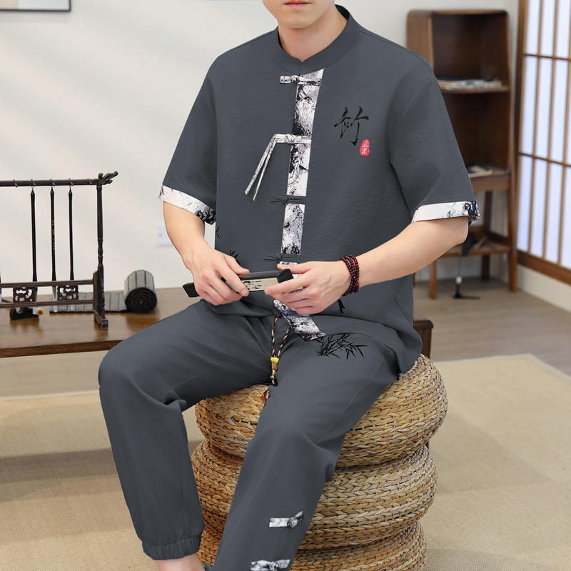 ชุดลำลองผู้ชายสไตล์จีน ฤดูใบไม - Men'S Fashion Pants บทวิจารณ์และราคา