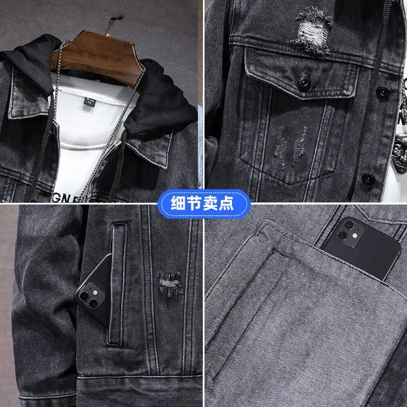 Pop ฤดูใบไม้ผลิฤดูใบไม้ร่วงใหม - Men'S Fashion Grey Jeans บทวิจารณ์และราคา