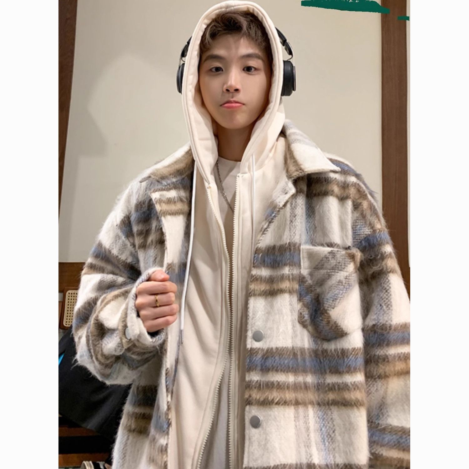 เสื้อแจ็คเก็ตซิปผ้าวูลผสม สไตล - Mens Fashion Style Images บทวิจารณ์และราคา
