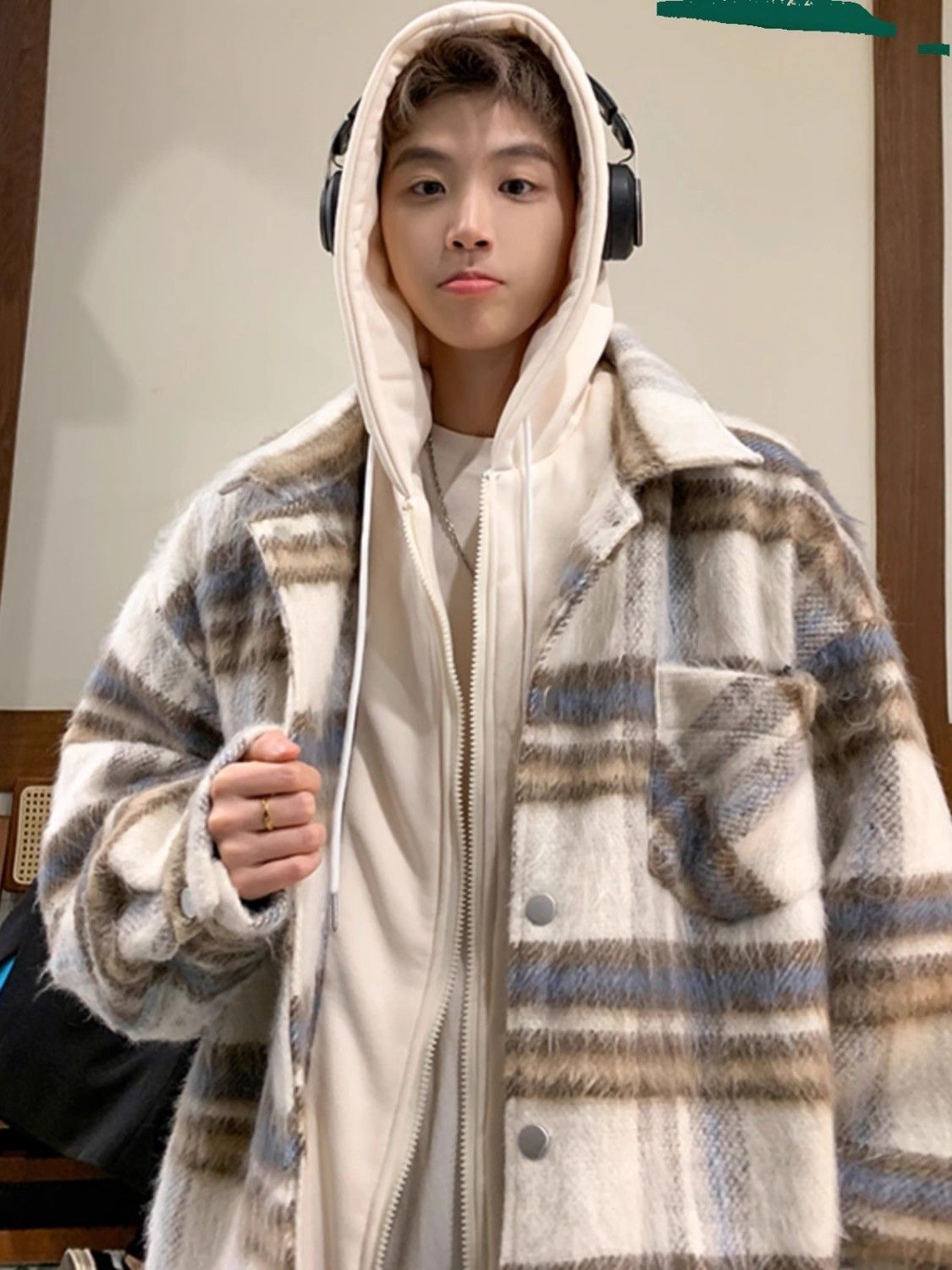 เสื้อแจ็คเก็ตซิปผ้าวูลผสม สไตล - Mens Fashion Style Images บทวิจารณ์และราคา