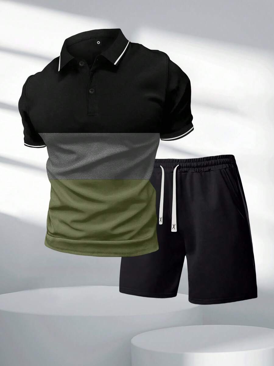 ชุดเสื้อโปโลแขนสั้นลายทางฤดูร้ - Men'S Fashion Polo บทวิจารณ์และราคา