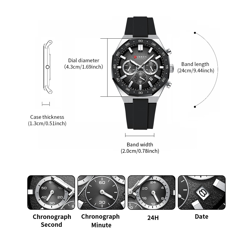 นาฬิกาข้อมือแฟชั่นลำลองสำหรับผ - Fashion Mens Watches บทวิจารณ์และราคา