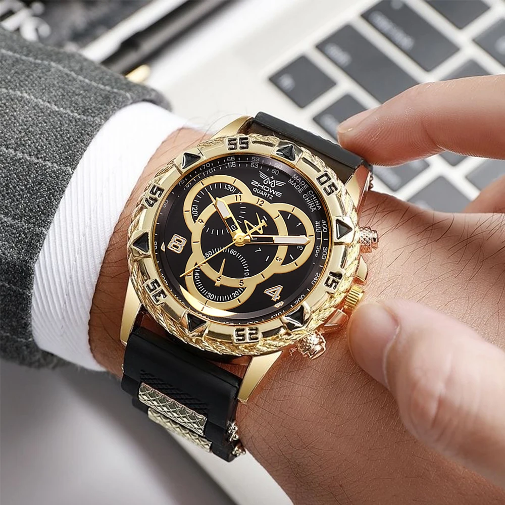 นาฬิกาข้อมือเซอร์ไพรส์แบบสุ่ม  - Fashion Mens Watches บทวิจารณ์และราคา