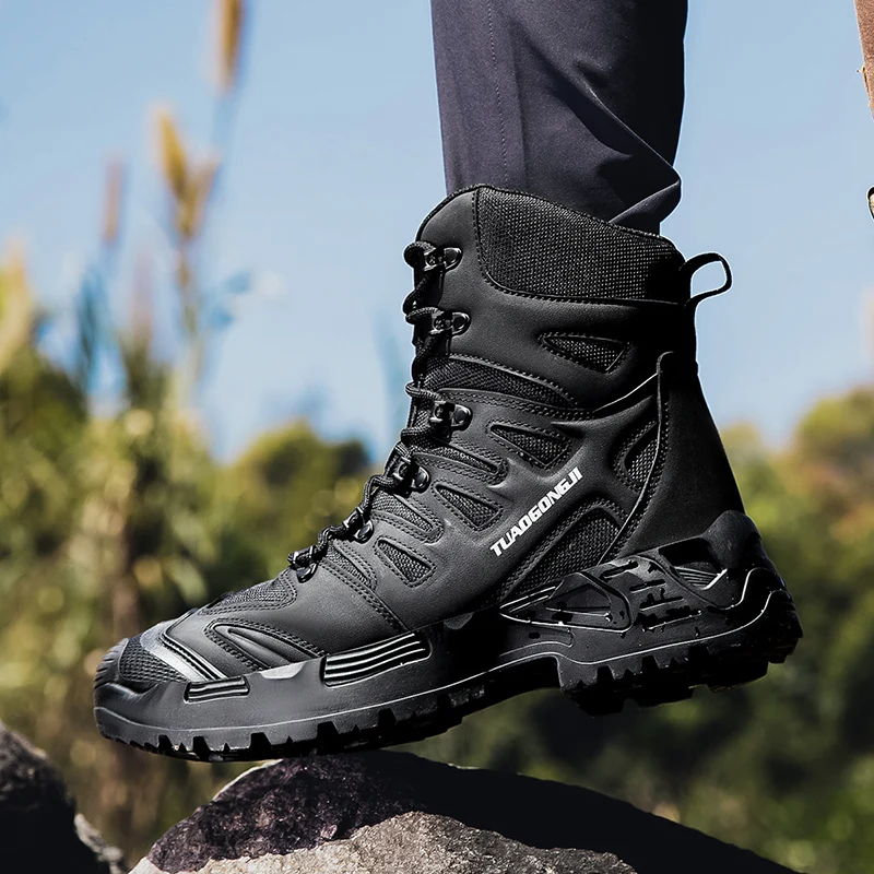 ผู้ชายเดินป่ากลางแจ้งรองเท้าบู - Men'S Fashion Hiking Boots บทวิจารณ์และราคา