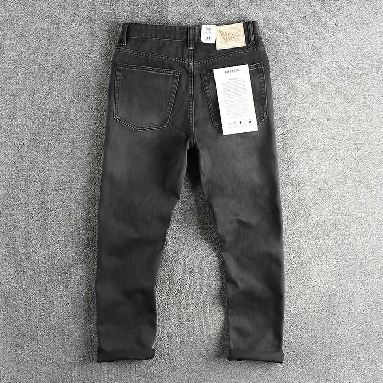 กางเกงยีนส์ผู้ชายทรงสลิม สีดำเ - Men'S Fashion Grey Jeans บทวิจารณ์และราคา