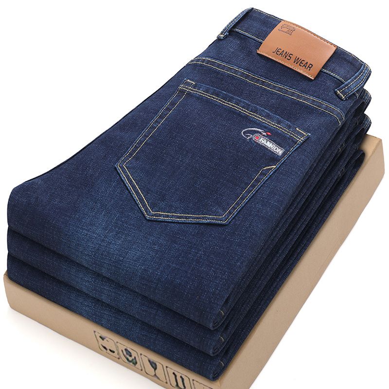 ใหม่ตรงแฟชั่นบุรุษสีเทาสีดำสีฟ - Men'S Fashion Grey Jeans บทวิจารณ์และราคา