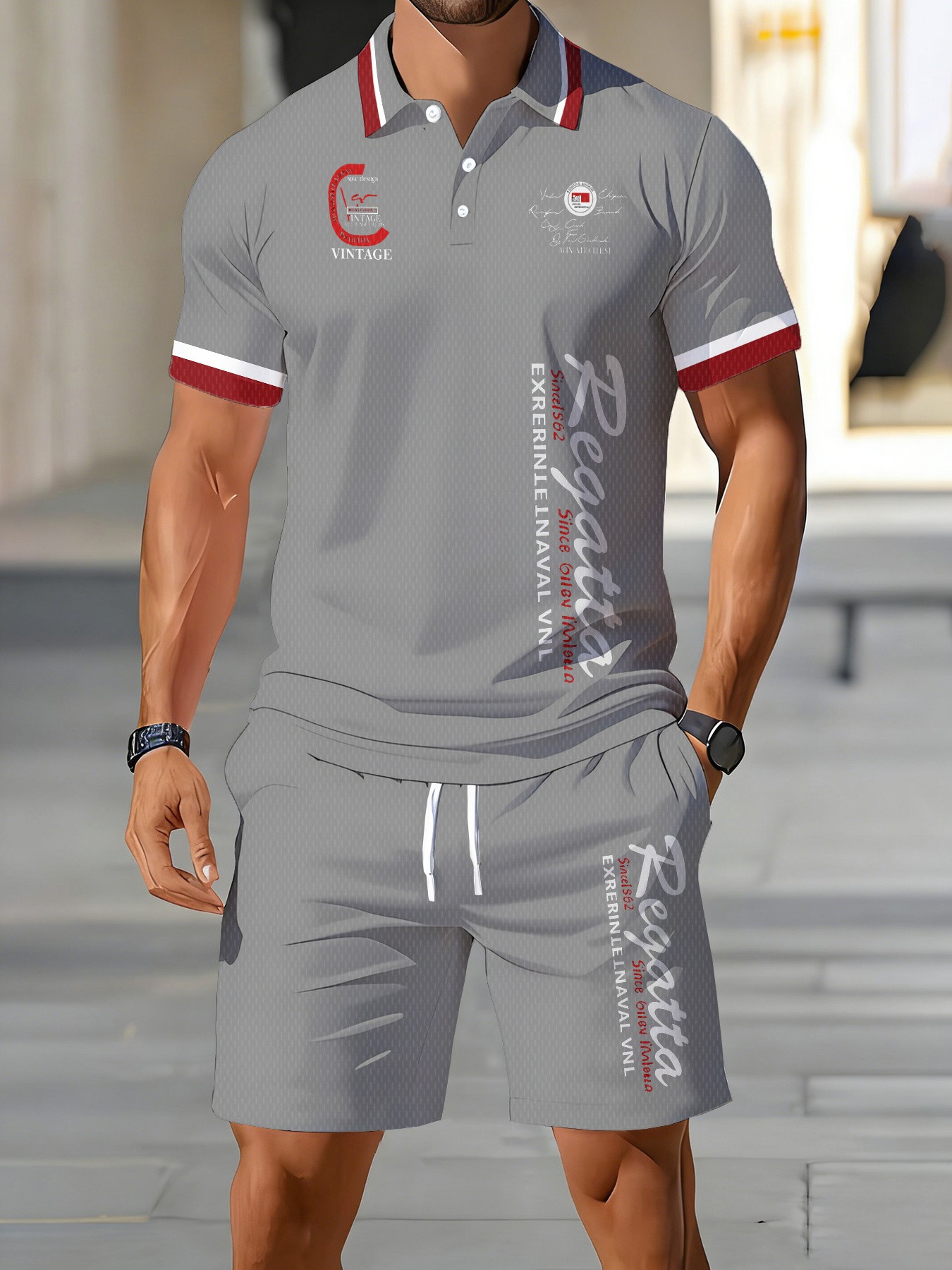 ชุดเสื้อโปโลผู้ชายอเมริกันฤดูร - Men'S Fashion Polo บทวิจารณ์และราคา