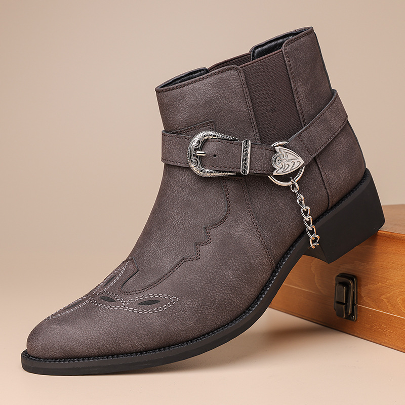 รองเท้าบูทคาวบอยวินเทจสำหรับผู - Men Fashion Vintage บทวิจารณ์และราคา
