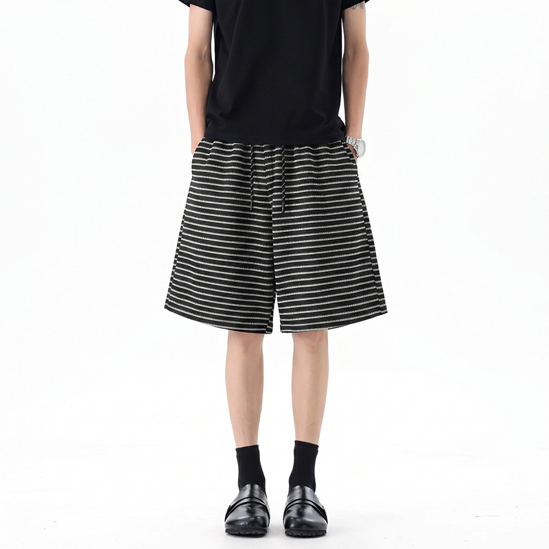 กางเกงขาสั้นลายทางสีดำขาวแฟชั่ - Men'S Fashion Looks 2026 บทวิจารณ์และราคา