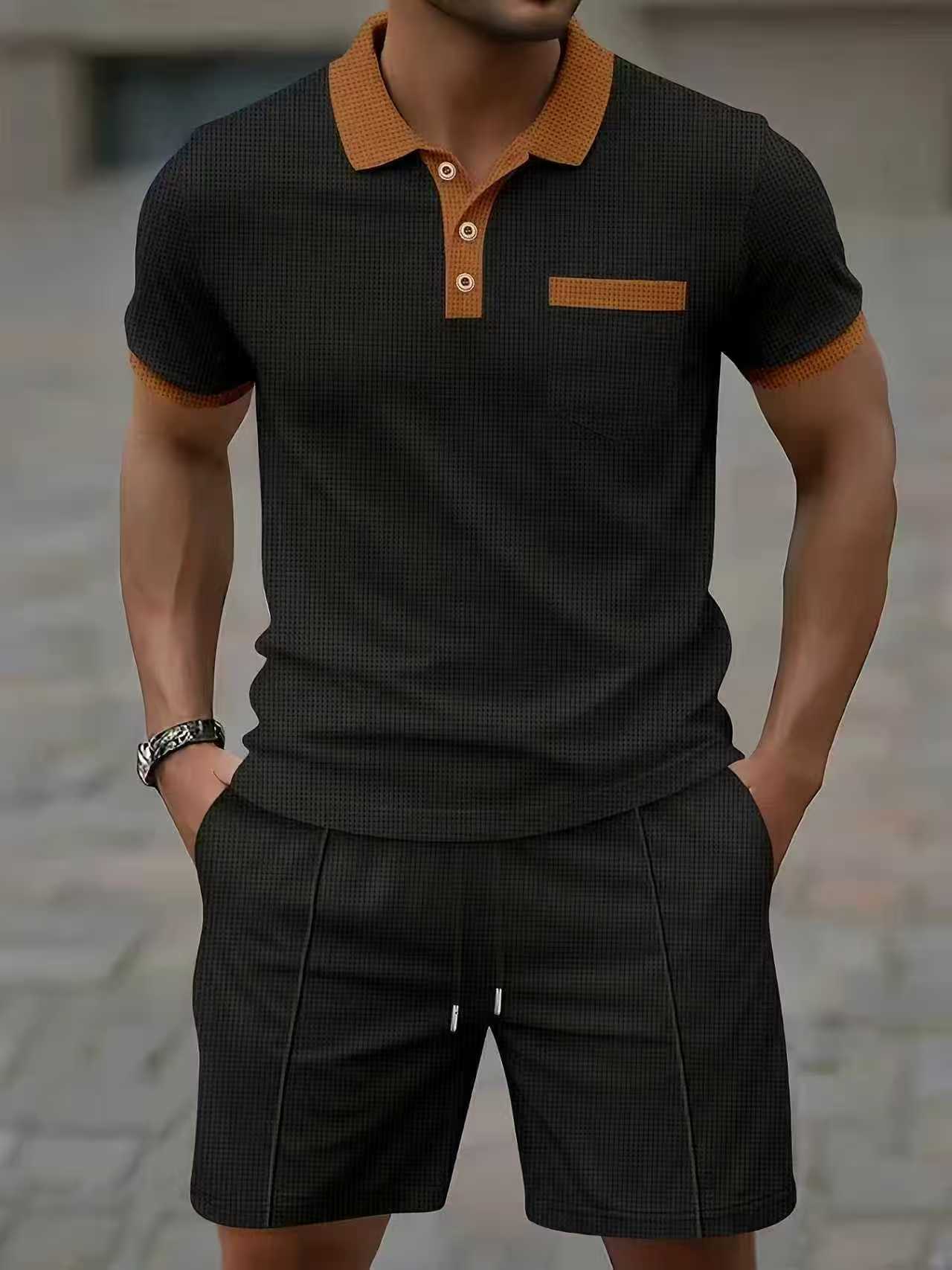 เสื้อเชิ้ตแขนสั้นผู้ชายขายดีปร - Men'S Fashion Polo บทวิจารณ์และราคา