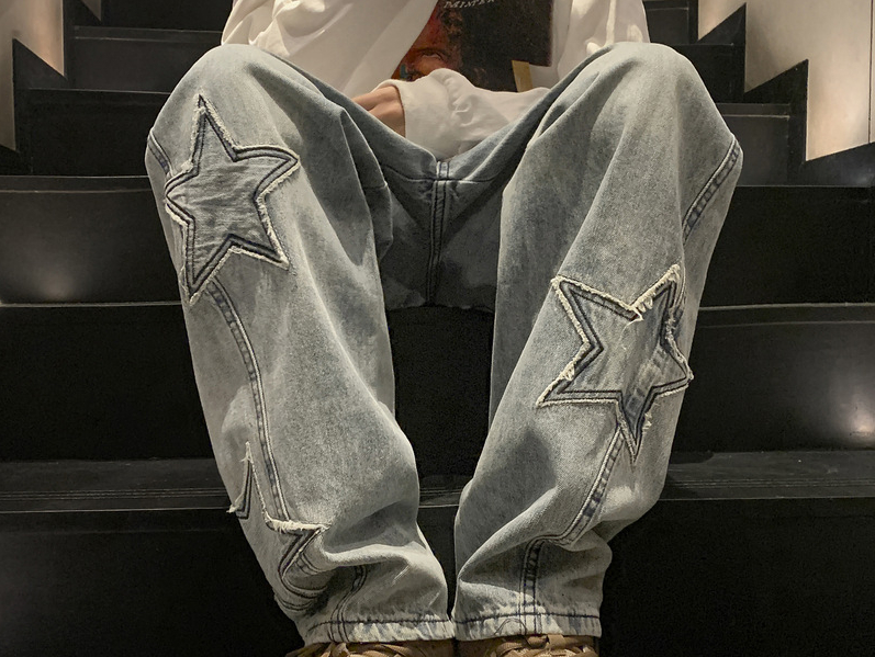 กางเกงยีนส์ห้าแฉกแฟชั่นใหม่สำห - Men'S Fashion With Baggy Jeans บทวิจารณ์และราคา