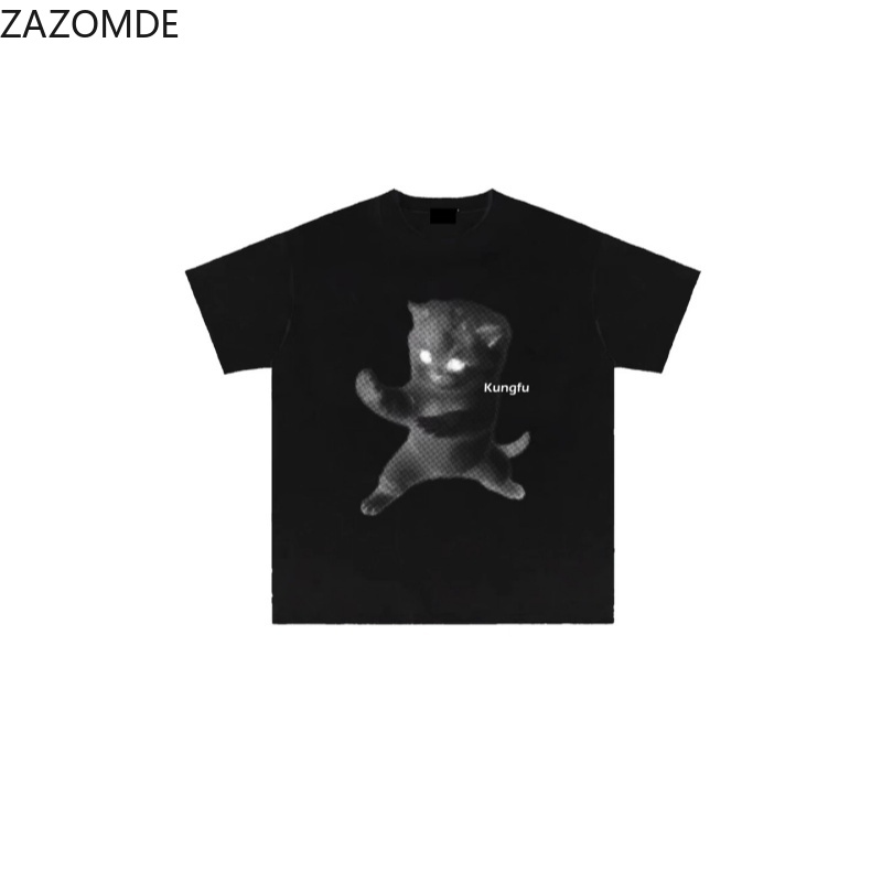 เสื้อยืด ZAZOMDE Ins ลายกราฟิก - Mens Fashion Style Images บทวิจารณ์และราคา