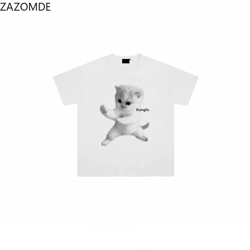 เสื้อยืด ZAZOMDE Ins ลายกราฟิก - Mens Fashion Style Images บทวิจารณ์และราคา