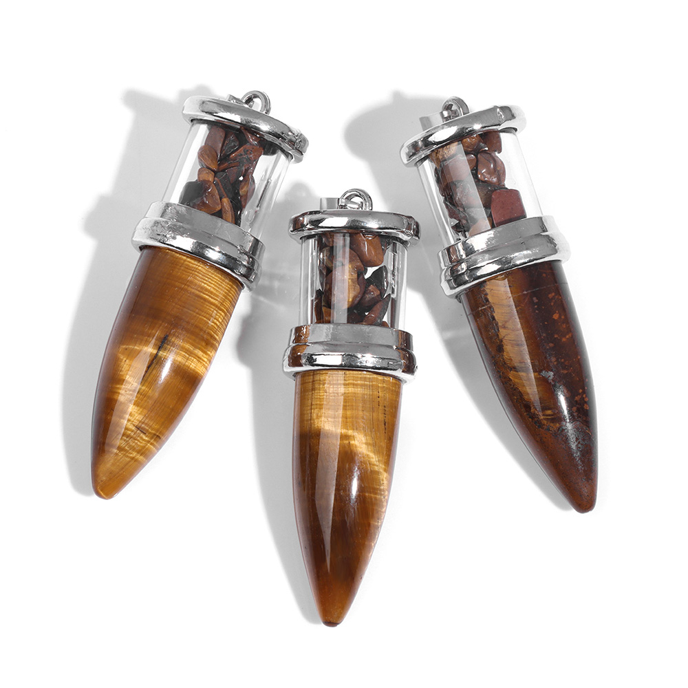 Liontin Batu ทรงกระสุนสำหรับผู - Men'S Fashion Necklaces บทวิจารณ์และราคา