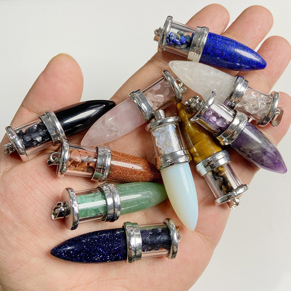 Liontin Batu ทรงกระสุนสำหรับผู - Men'S Fashion Necklaces บทวิจารณ์และราคา