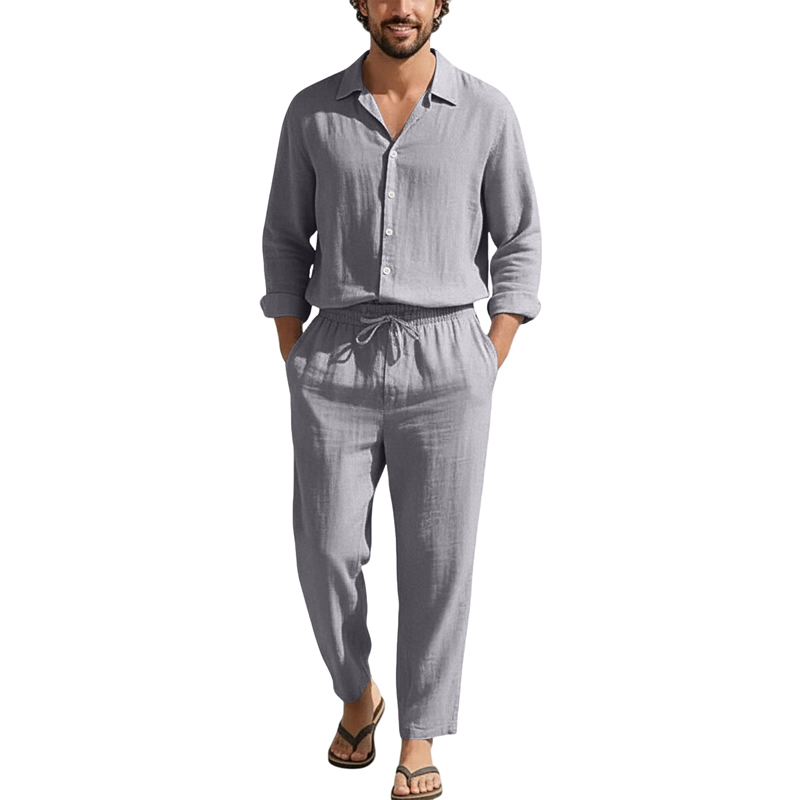 ชุดลำลองผ้าลินินสำหรับฤดูใบไม้ - Men'S Fashion Pants บทวิจารณ์และราคา