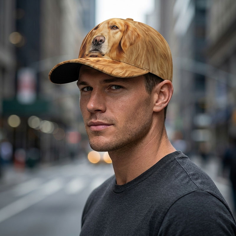 หมวกเบสบอลลายสุนัขพันธุ์โกลเด้ - Trucker Hat Cap บทวิจารณ์และราคา