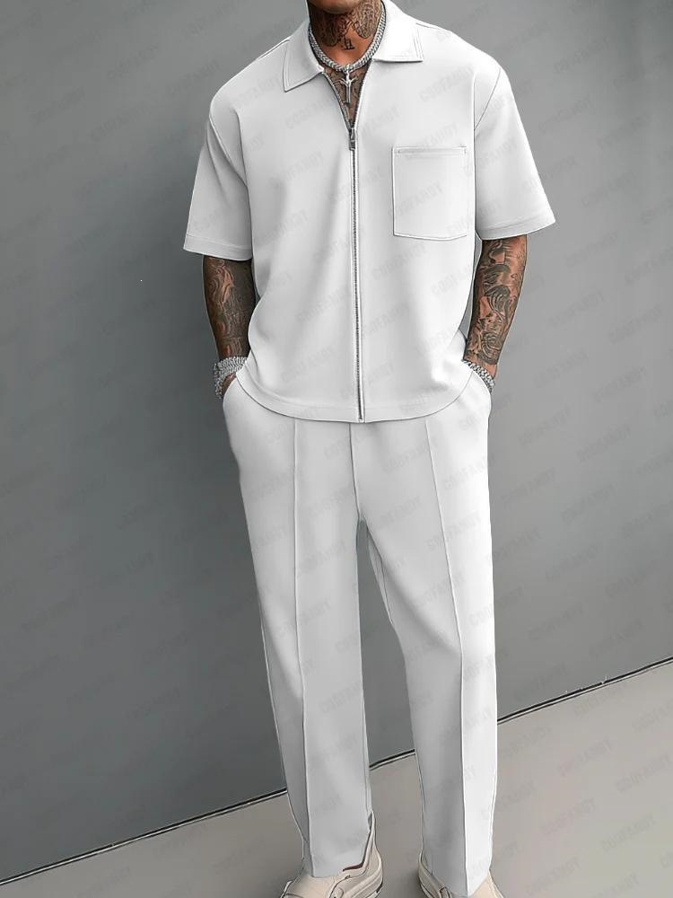 ชุดเซ็ต 2 ชิ้นสำหรับผู้ชาย เสื - Men'S Fashion Polo บทวิจารณ์และราคา